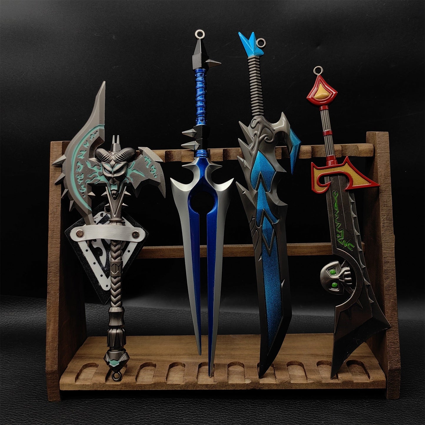 Classical Game Weapons Shadowmourne Axe The Unbreakable Will Blade Thunderfury Blessed Blade of the Windseeker Ashbringer 4 in 1 Pack