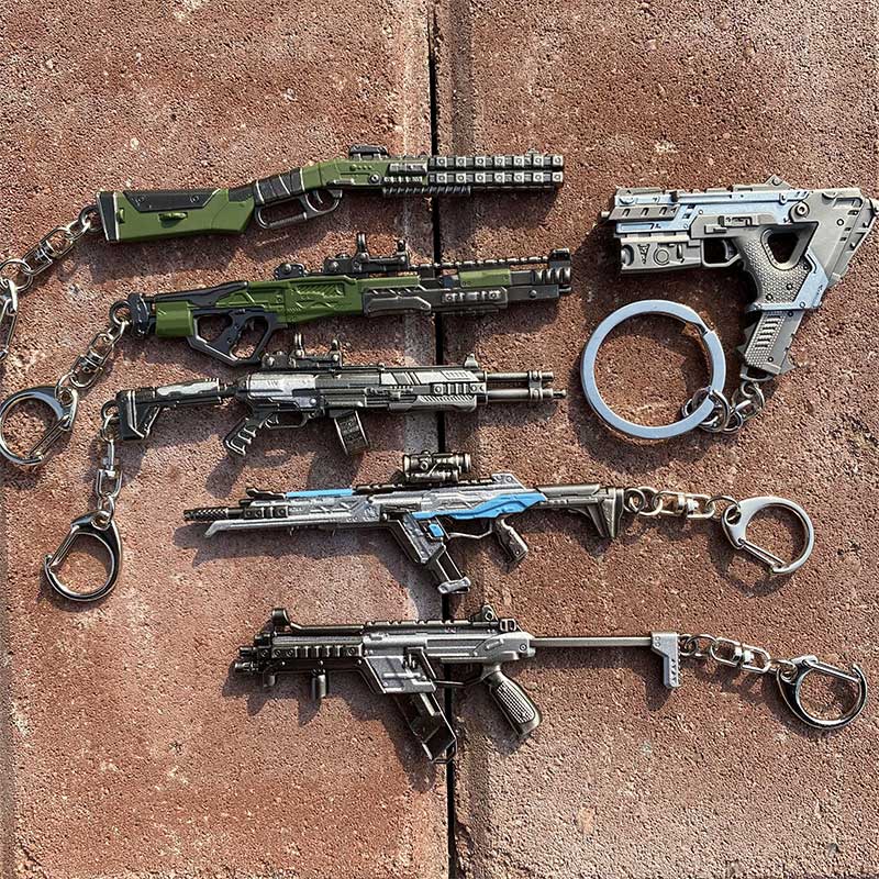 Hot Game Gun Keychain Charms On Sale