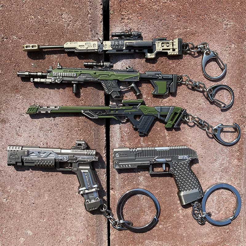 Hot Game Gun Keychain Charms On Sale