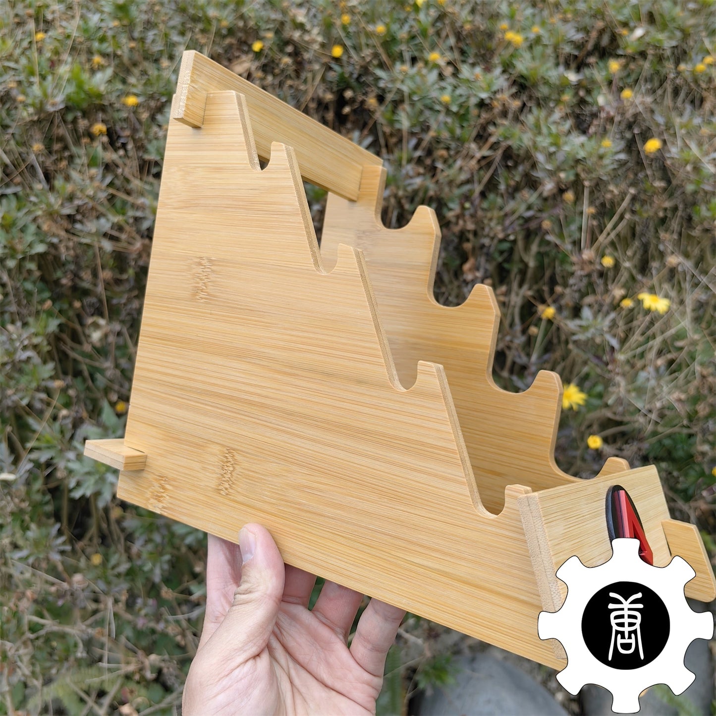 Heirloom Display Holder 4-Layer Wooden Stand