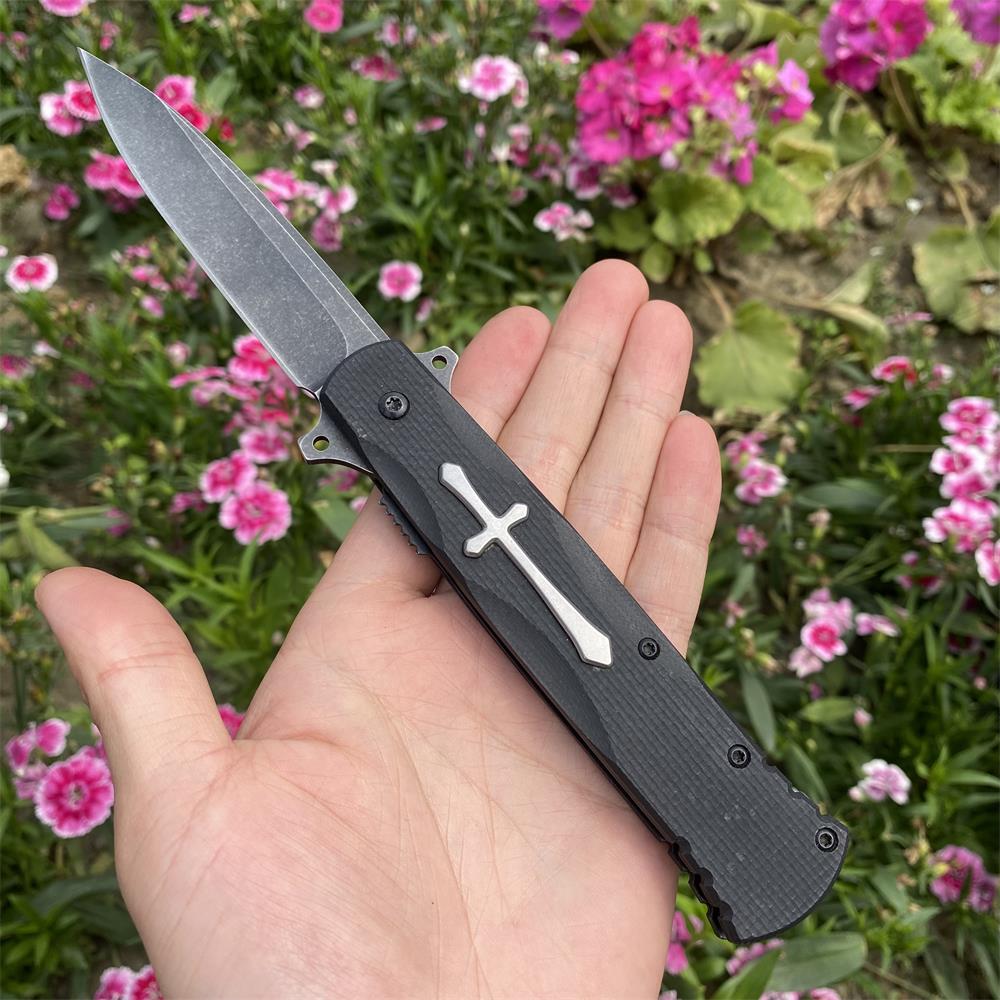 Cross Knife Christian Folding Knife