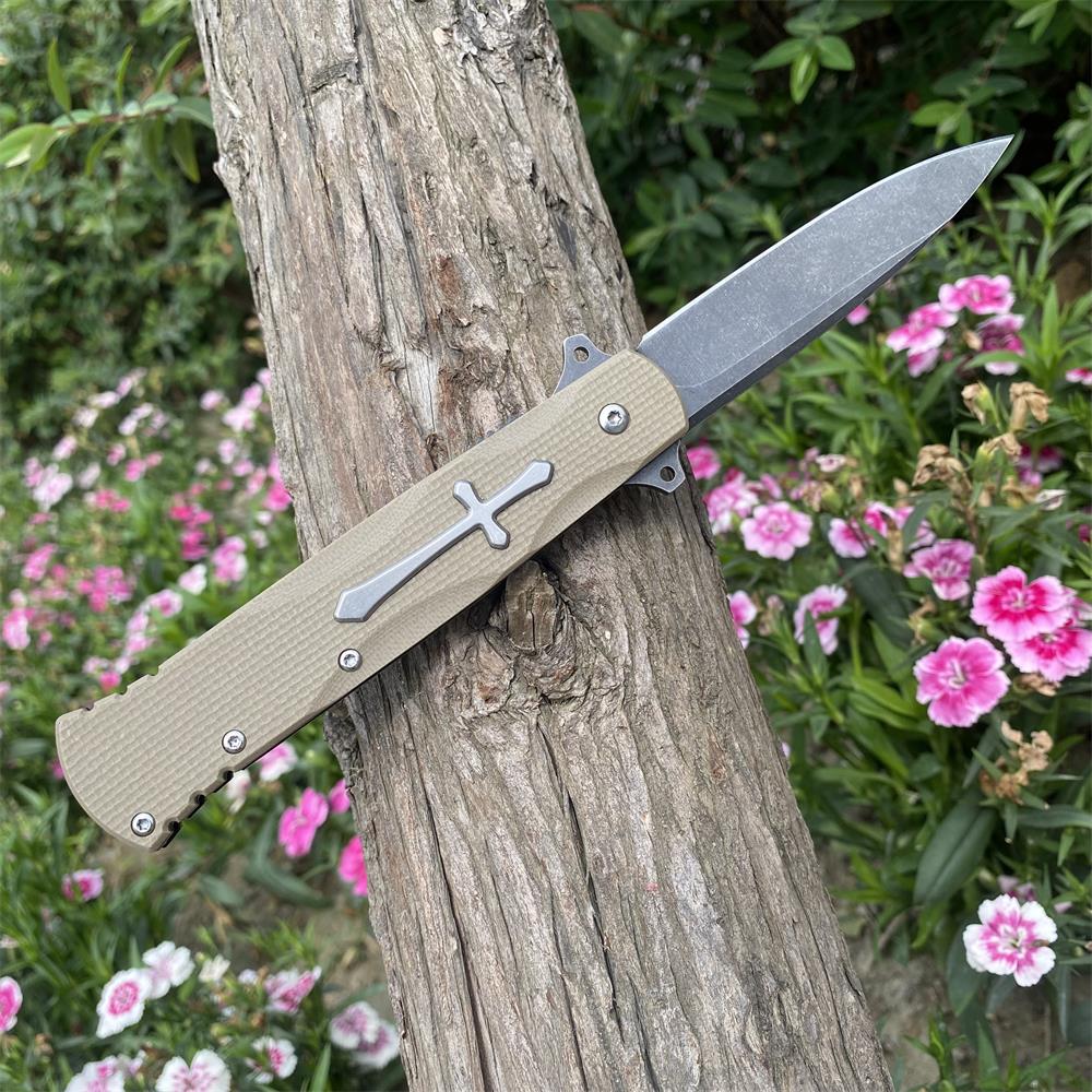 Cross Knife Christian Folding Knife