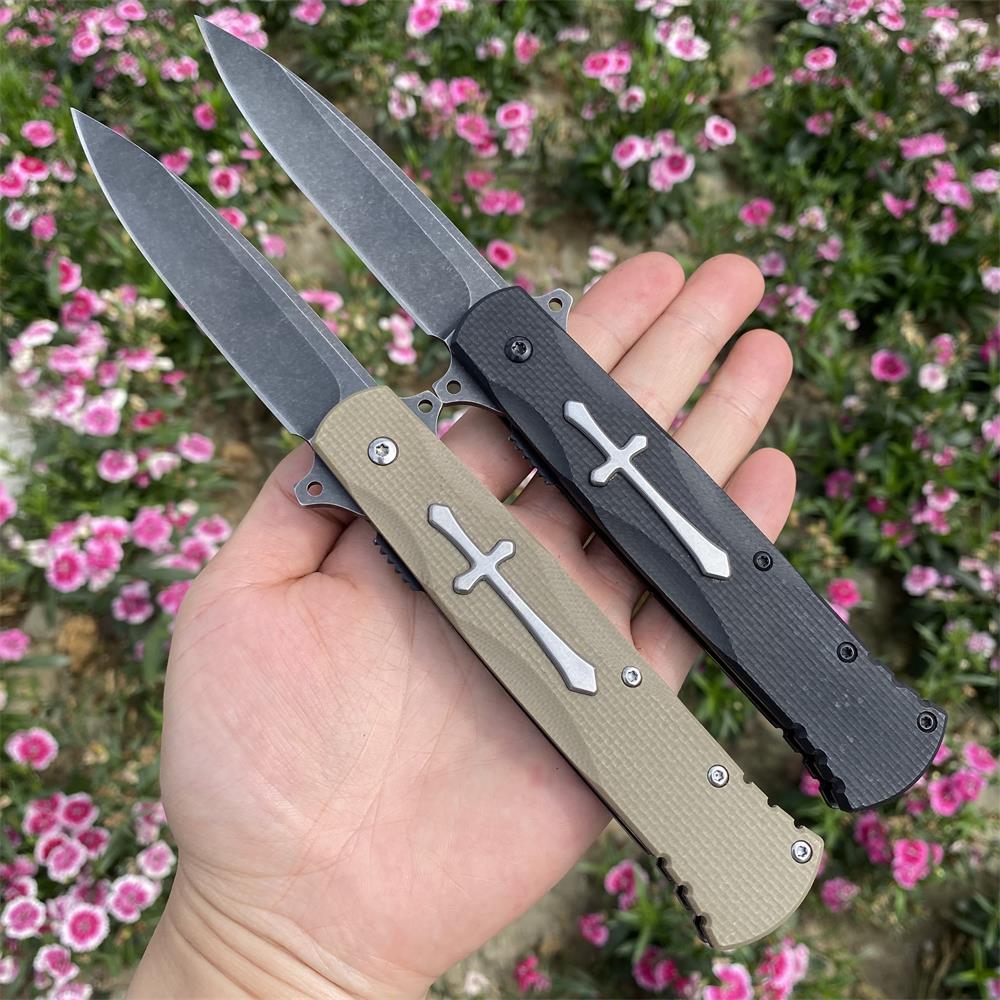Cross Knife Christian Folding Knife