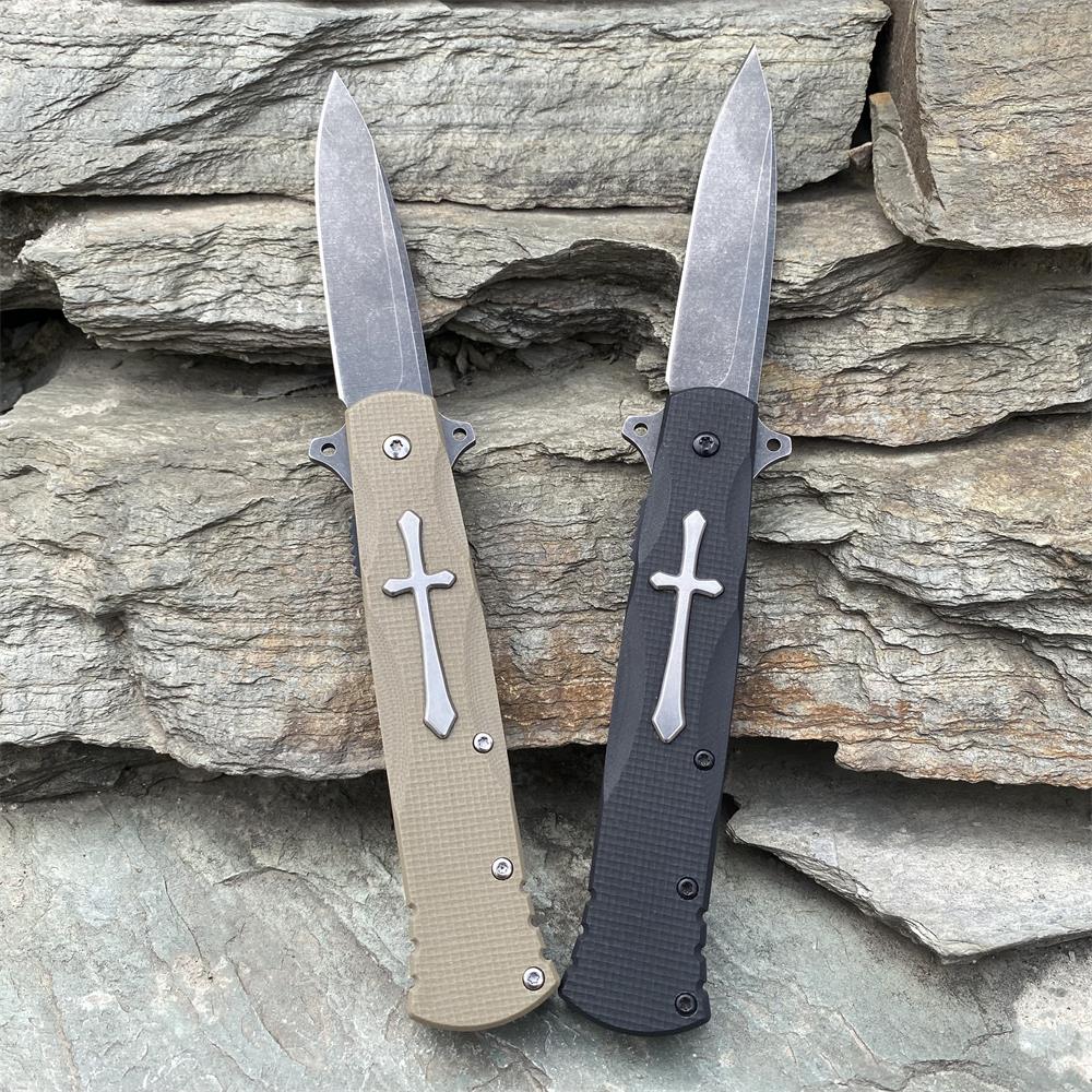 Cross Knife Christian Folding Knife