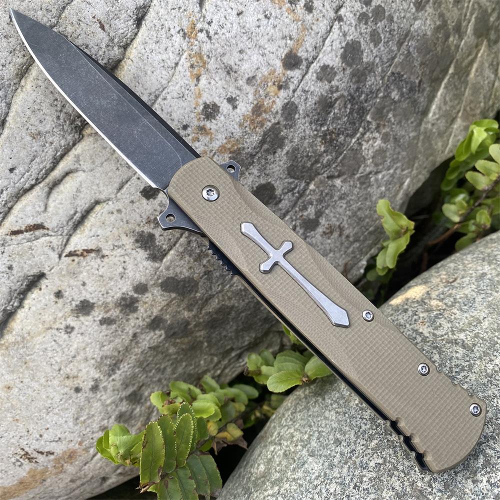 Cross Knife Christian Folding Knife