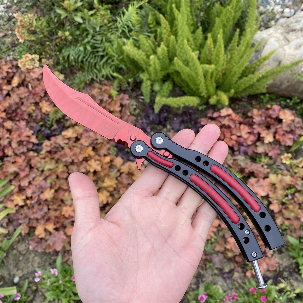 Global Offensive Game Balisong Karambit Blunt Blade Trainer Replica