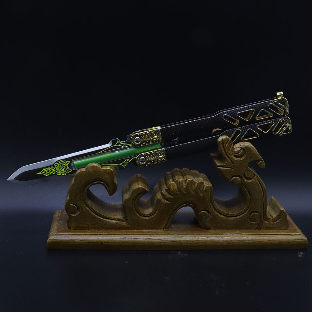 Wooden Dragon Totem Full-Size ACG Weapon Display Holder