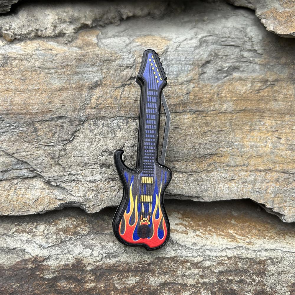 Guitar Folding Knife Tool