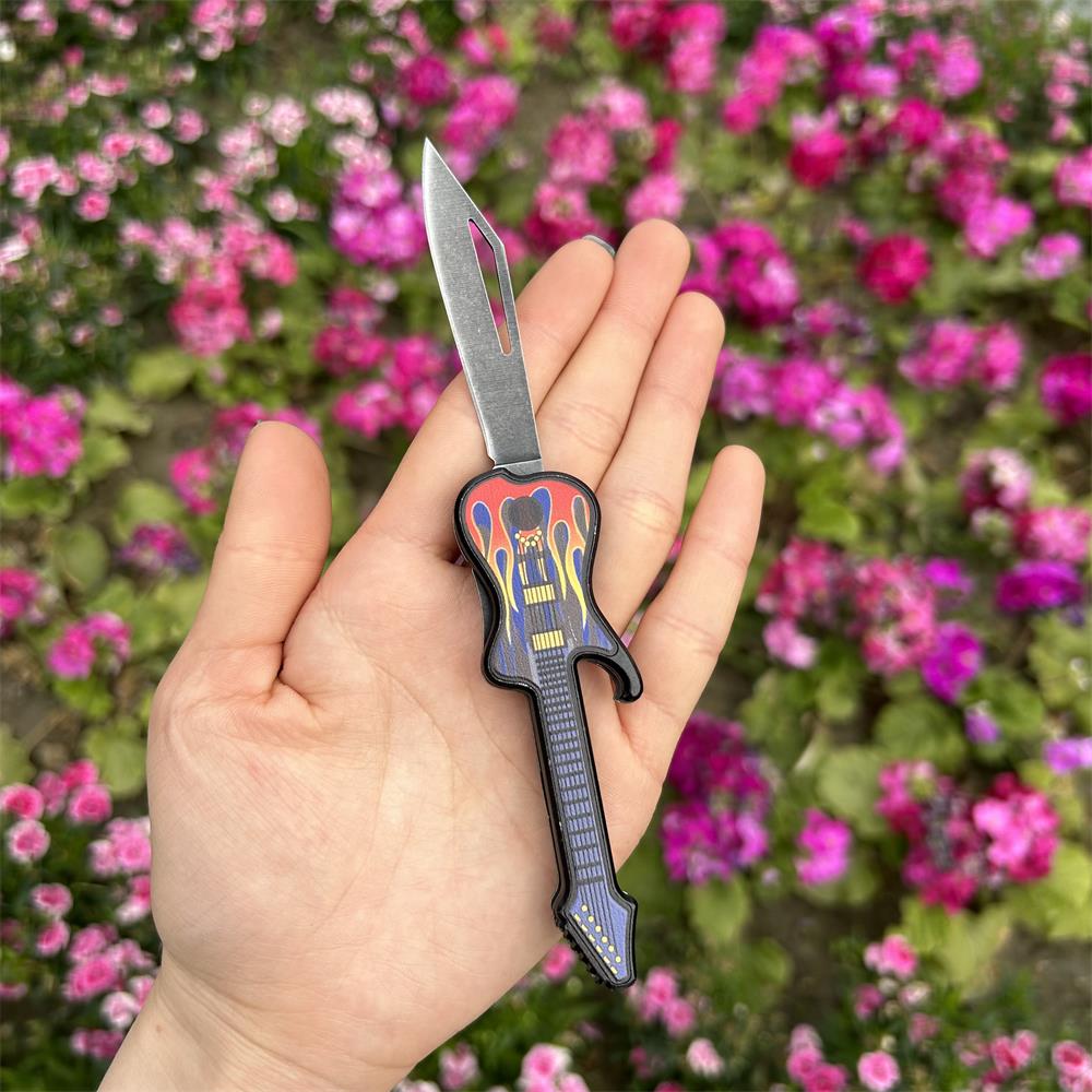 Guitar Folding Knife Tool