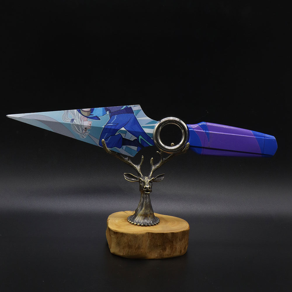 Creative Metal Elk Head Wooden Stand