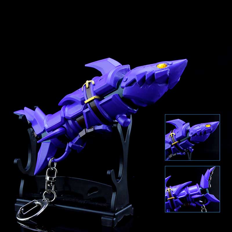 Jinx The Loose Cannon Weapon Shark Rocket Launcher Metal Model