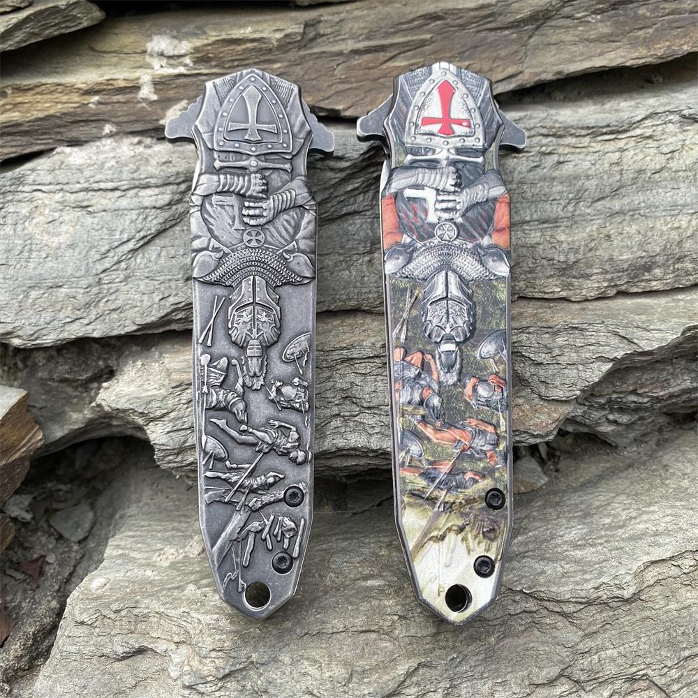 Crusades Knife Knights Templar Folding Knife