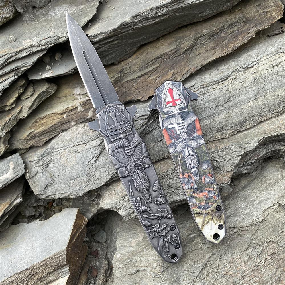 Crusades Knife Knights Templar Folding Knife