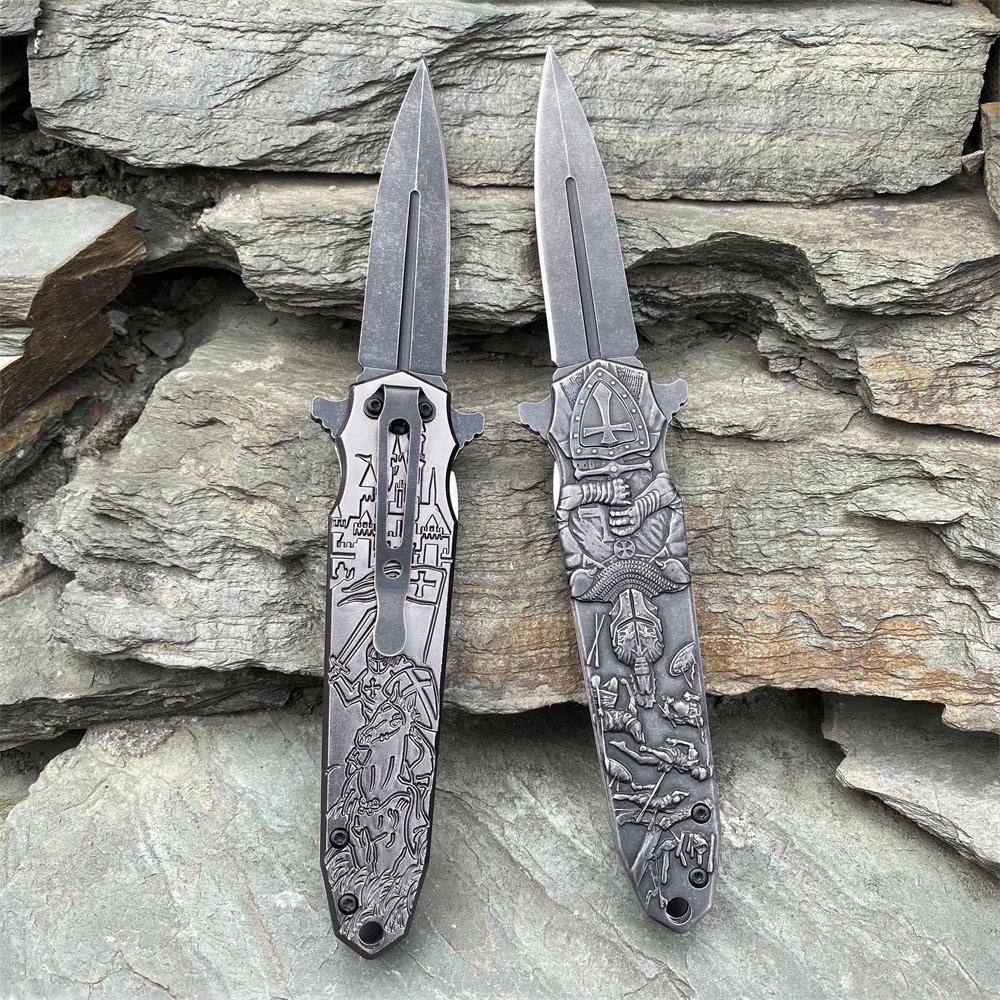 Crusades Knife Knights Templar Folding Knife