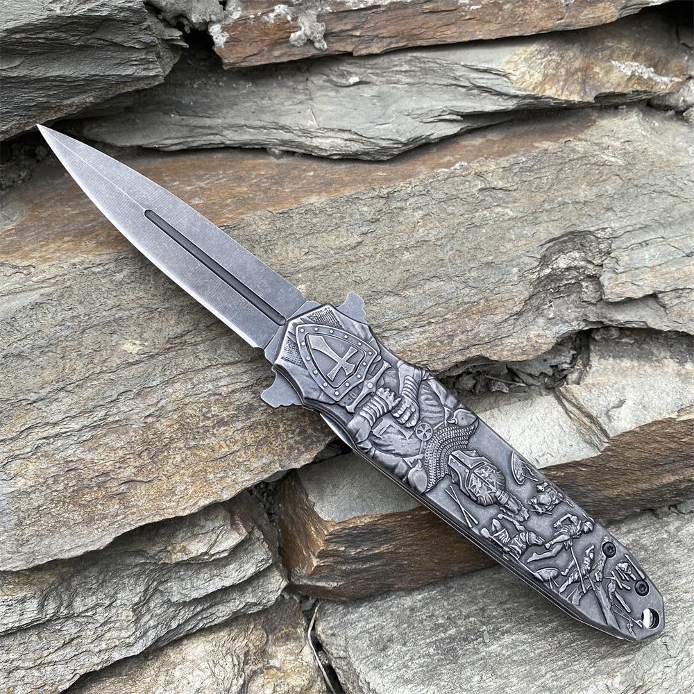 Crusades Knife Knights Templar Folding Knife