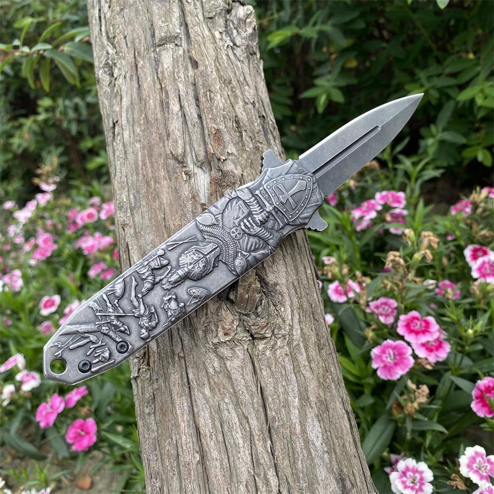 Crusades Knife Knights Templar Folding Knife