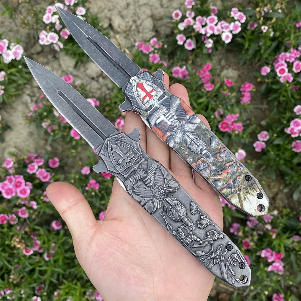 Crusades Knife Knights Templar Folding Knife