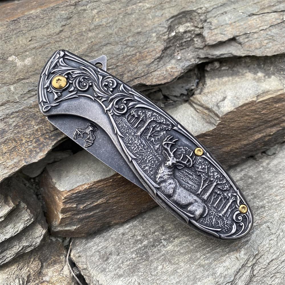 Reindeer Folding Knife