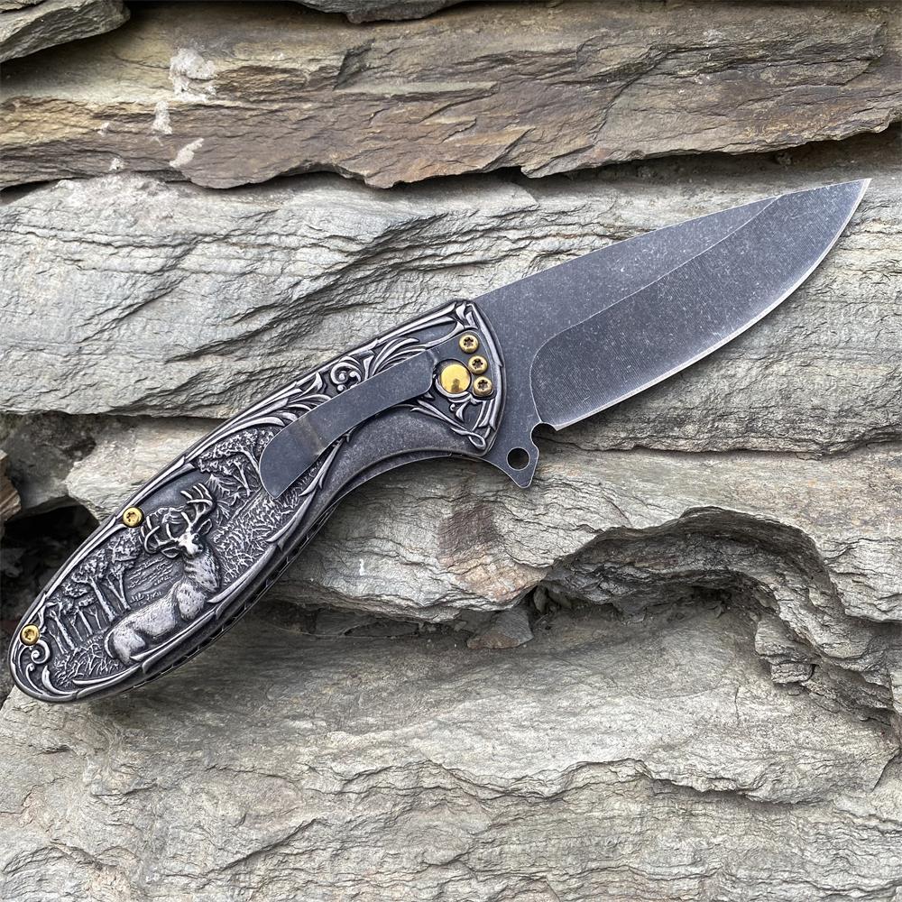 Reindeer Folding Knife