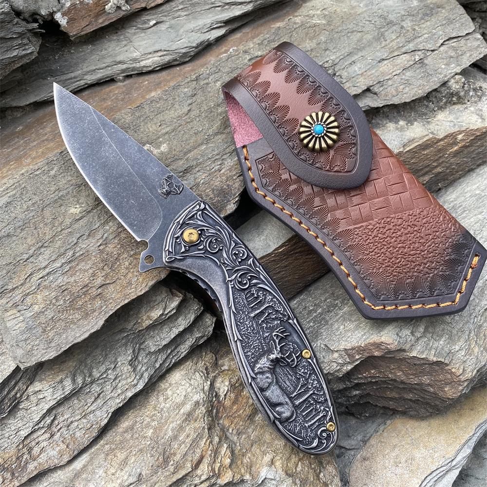 Reindeer Folding Knife
