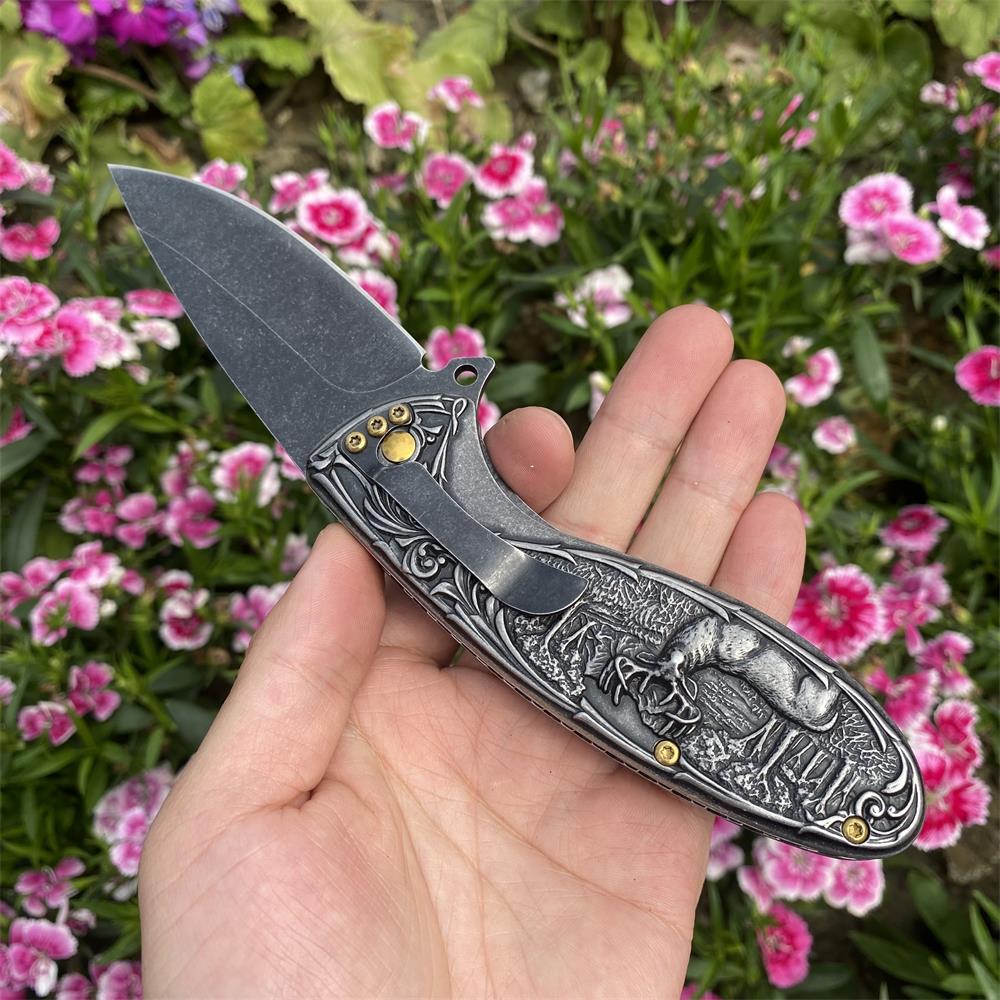 Reindeer Folding Knife