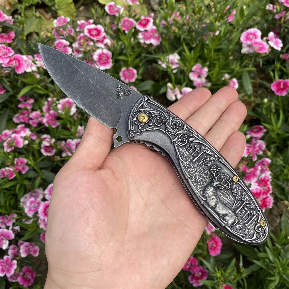 Reindeer Folding Knife