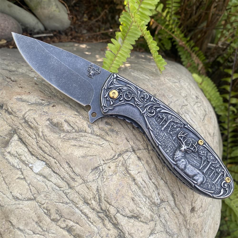 Reindeer Folding Knife