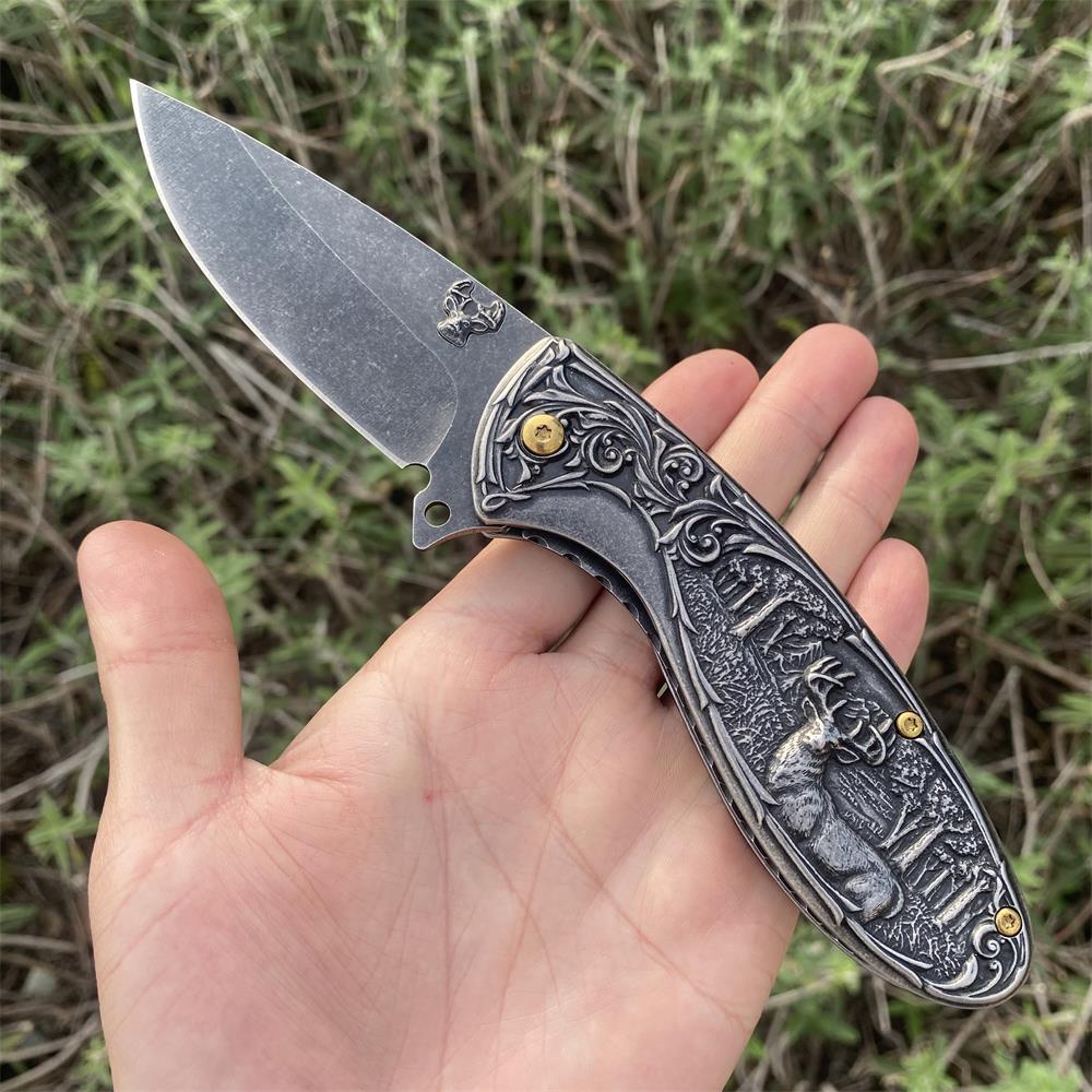 Reindeer Folding Knife