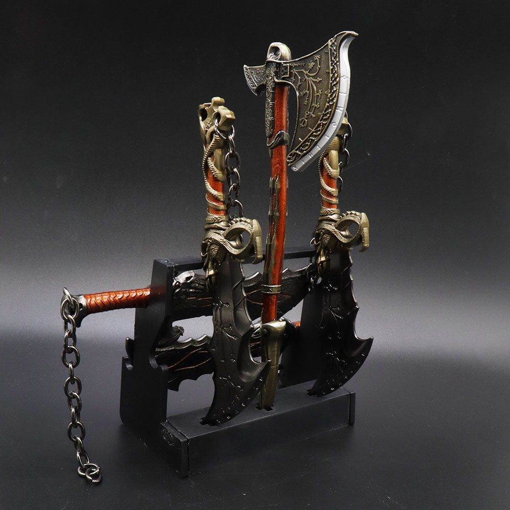 Small-Scale Long Handle Weapon Small Swords/Katanas Composite Display Stand 3 In 1 Pack