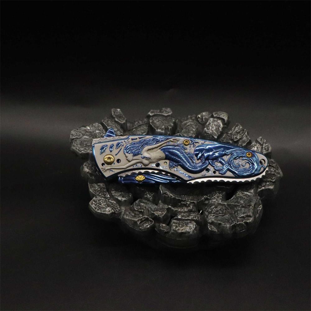 Mermaid Folding Knife Cool Collective Camping Knife