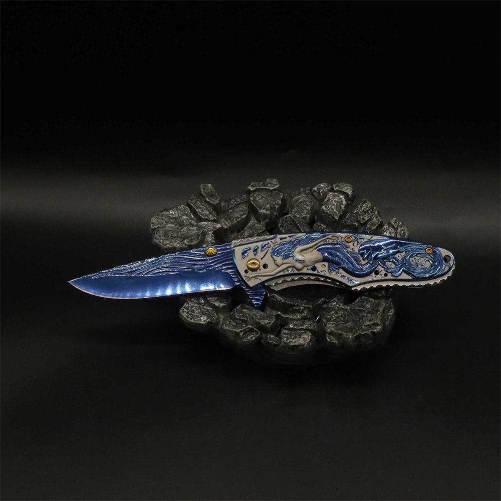 Mermaid Folding Knife Cool Collective Camping Knife