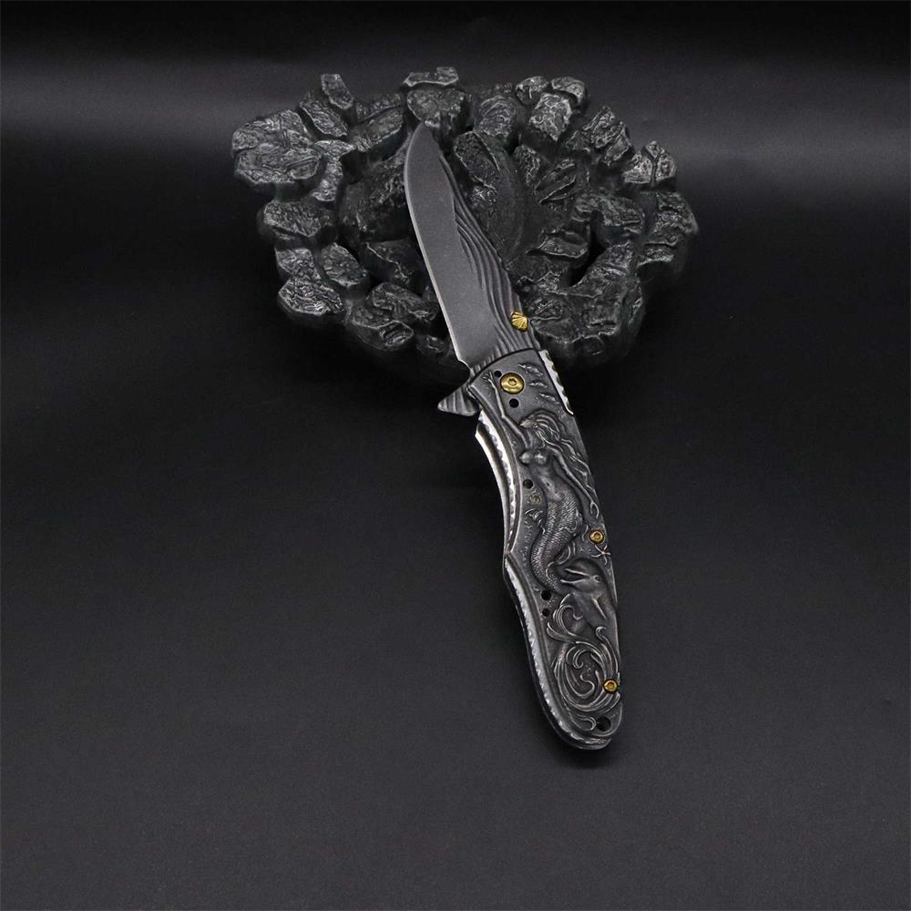 Mermaid Folding Knife Cool Collective Camping Knife