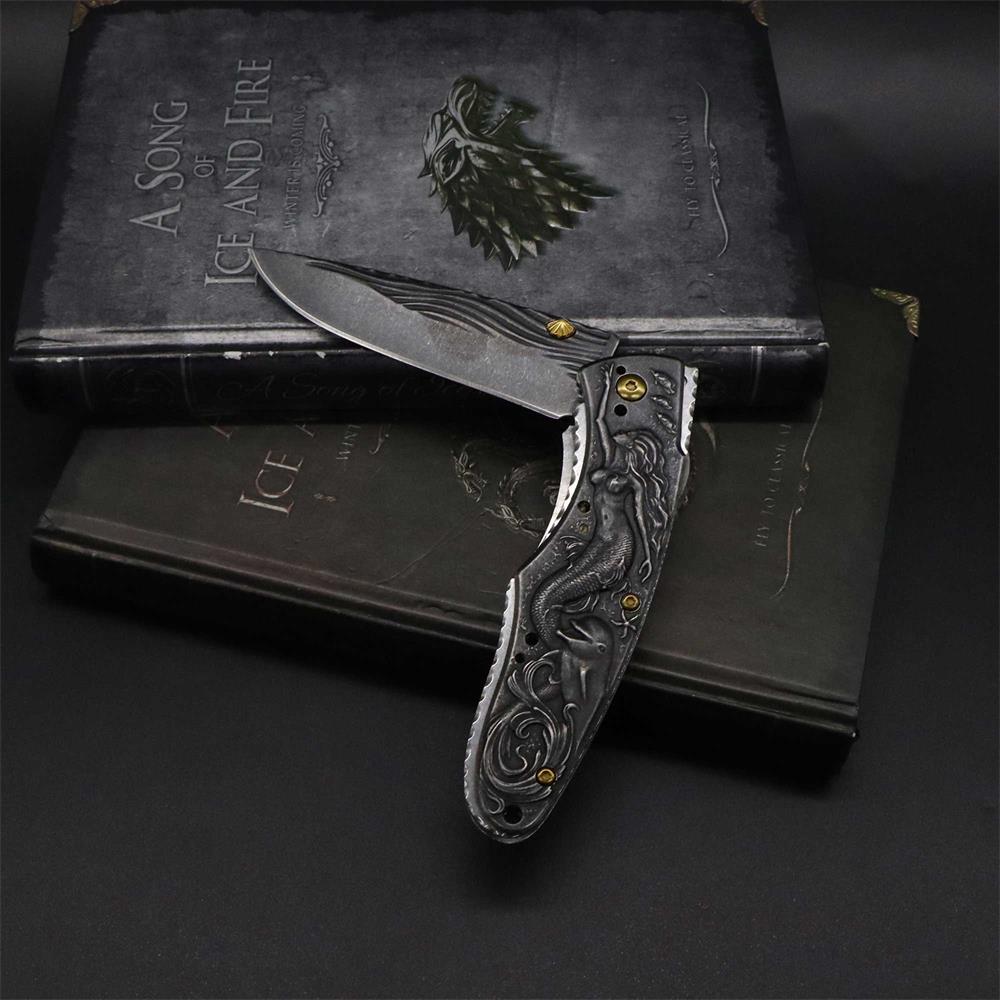 Mermaid Folding Knife Cool Collective Camping Knife