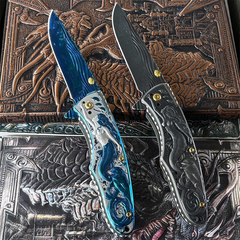 Mermaid Folding Knife Cool Collective Camping Knife