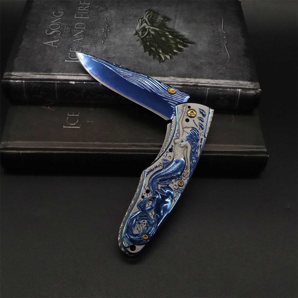 Mermaid Folding Knife Cool Collective Camping Knife