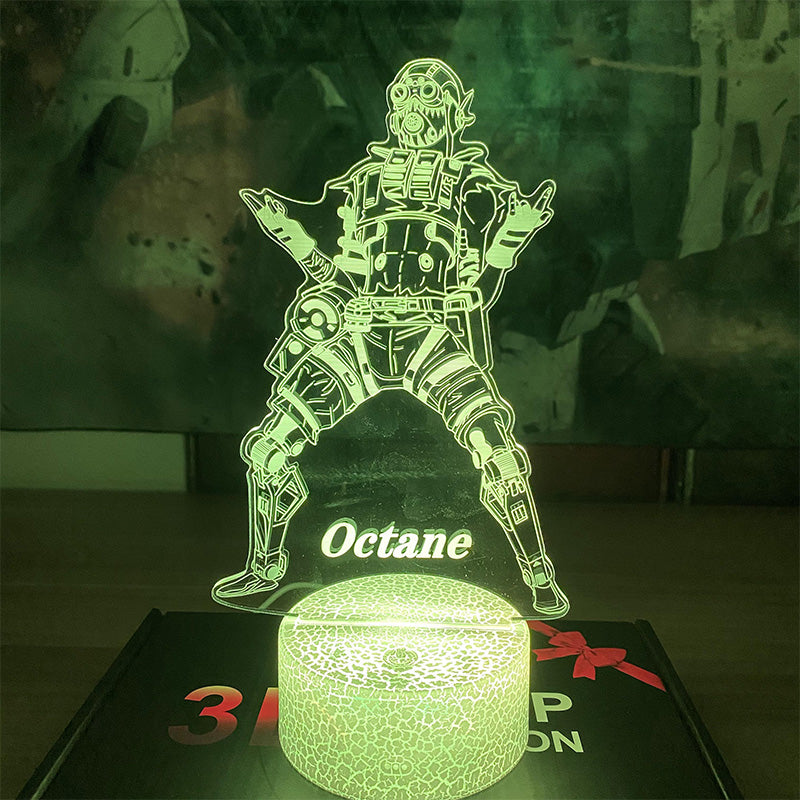 Customized Octane 7 Color Luminous Night Lamp