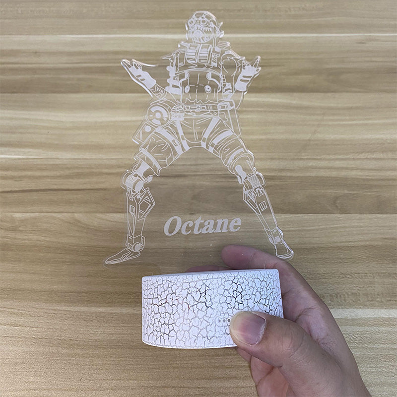 Customized Octane 7 Color Luminous Night Lamp