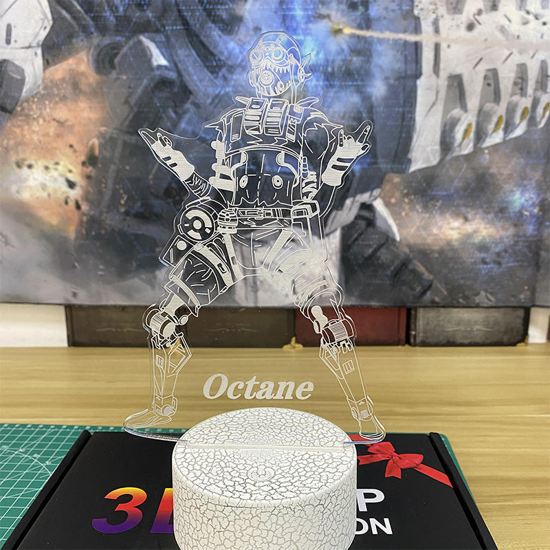 Customized Octane 7 Color Luminous Night Lamp