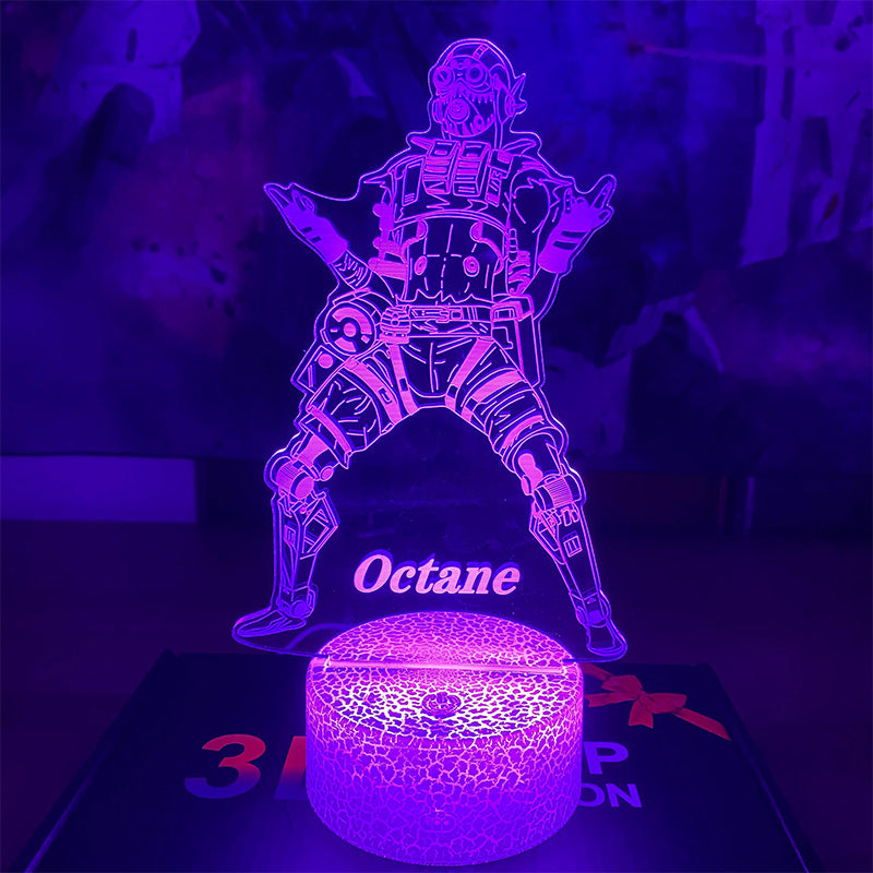 Customized Octane 7 Color Luminous Night Lamp