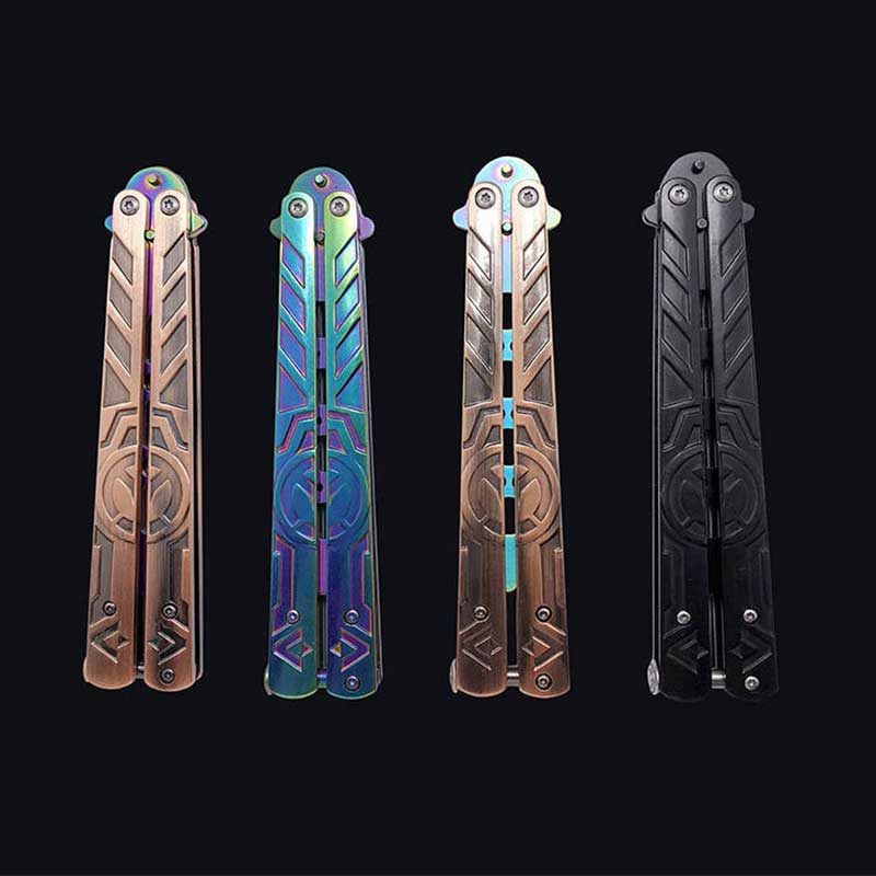 High-End OW Game Peripheral Stainless Steel Butterfly Knife Model