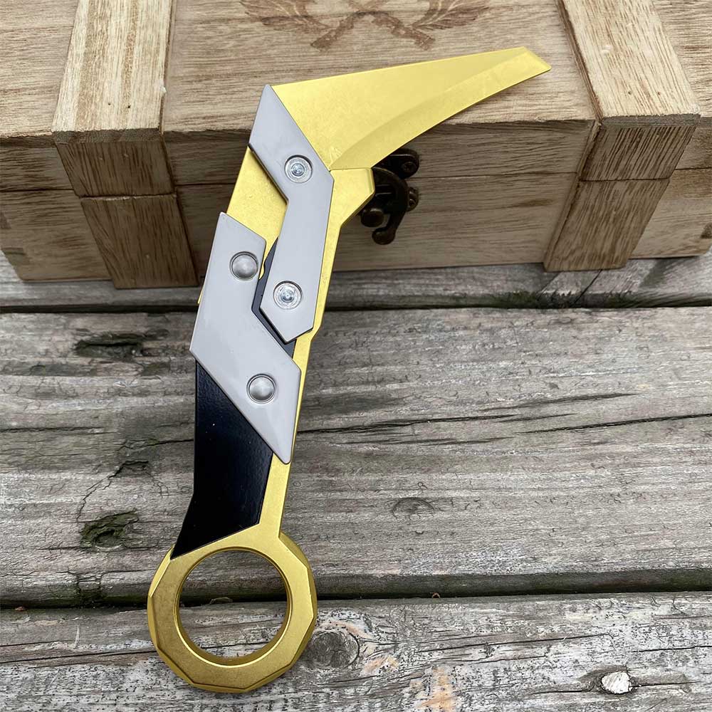 Metal Prime 2.0 Karambit Blunt Blade Trainer Cosplay Prop Game Replica