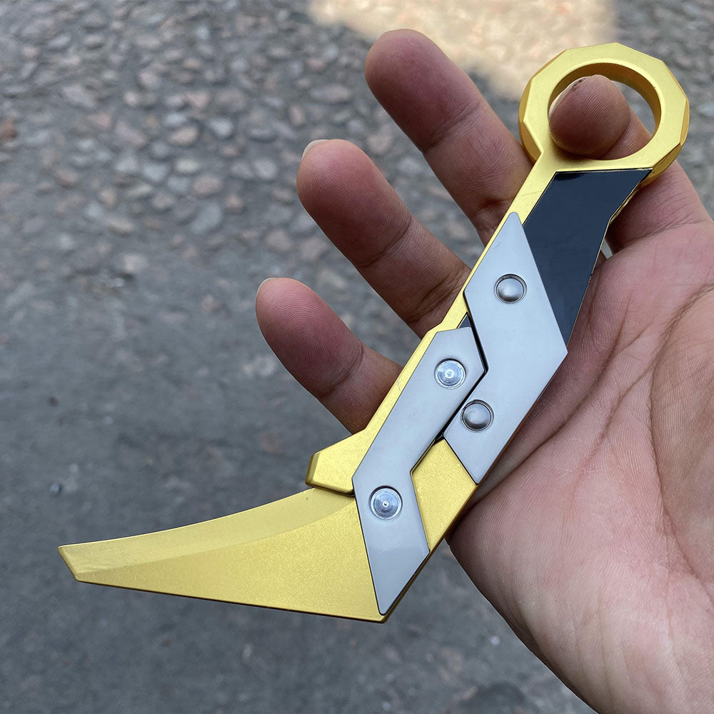 Metal Prime 2.0 Karambit Blunt Blade Trainer Cosplay Prop Game Replica