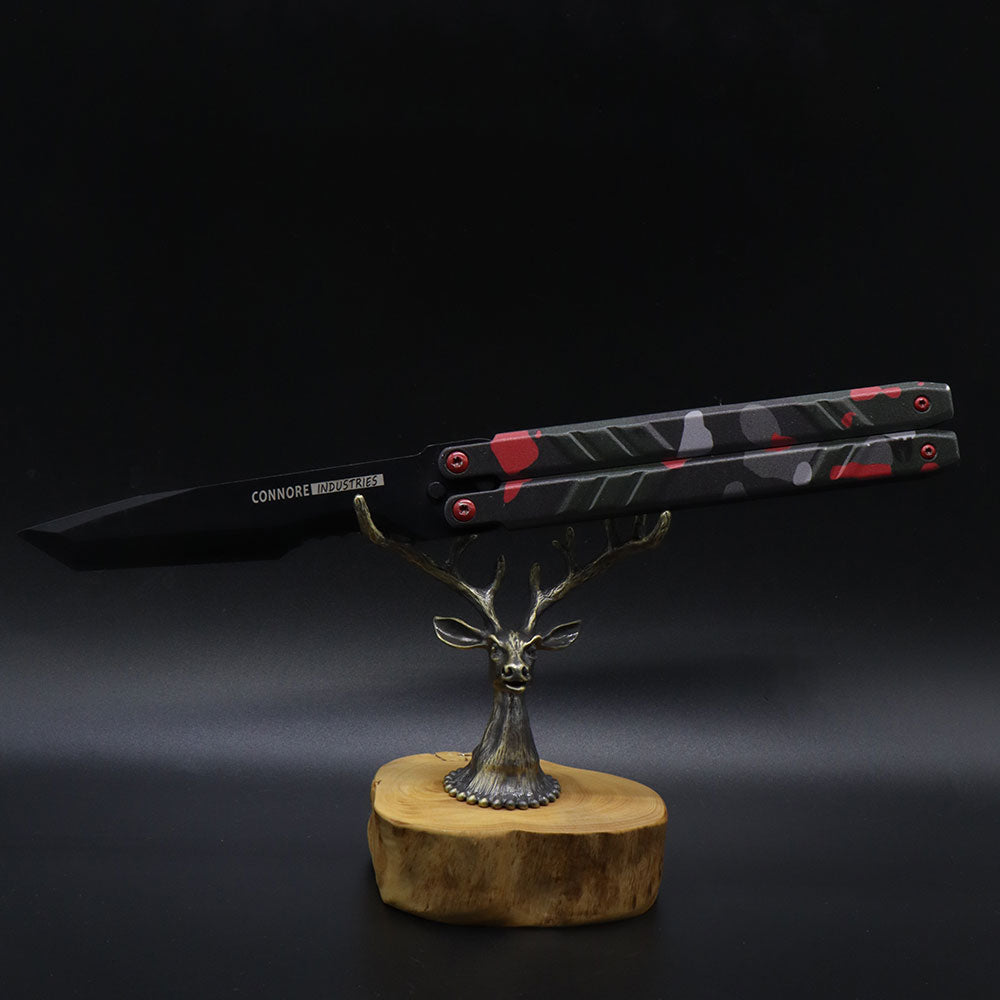Creative Metal Elk Head Wooden Stand