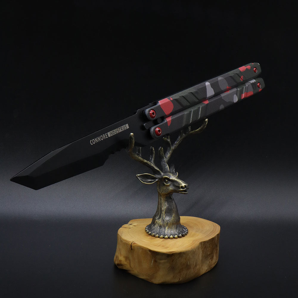 Creative Metal Elk Head Wooden Stand