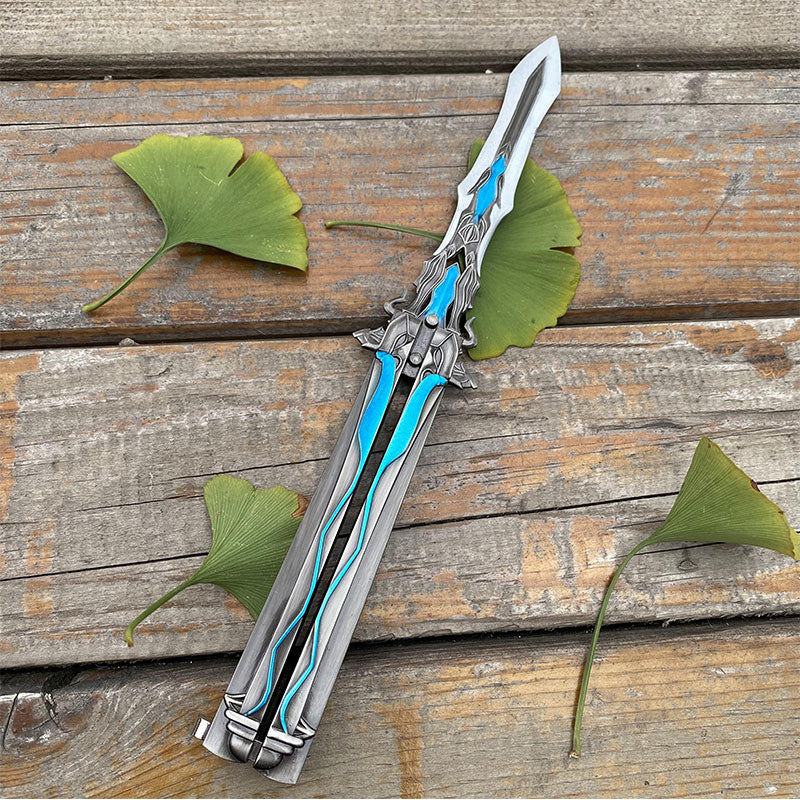 Blunt Seven Kill Sword Butterfly Knife Metal Display Model