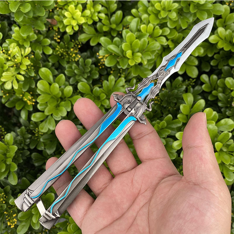 Blunt Seven Kill Sword Butterfly Knife Metal Display Model