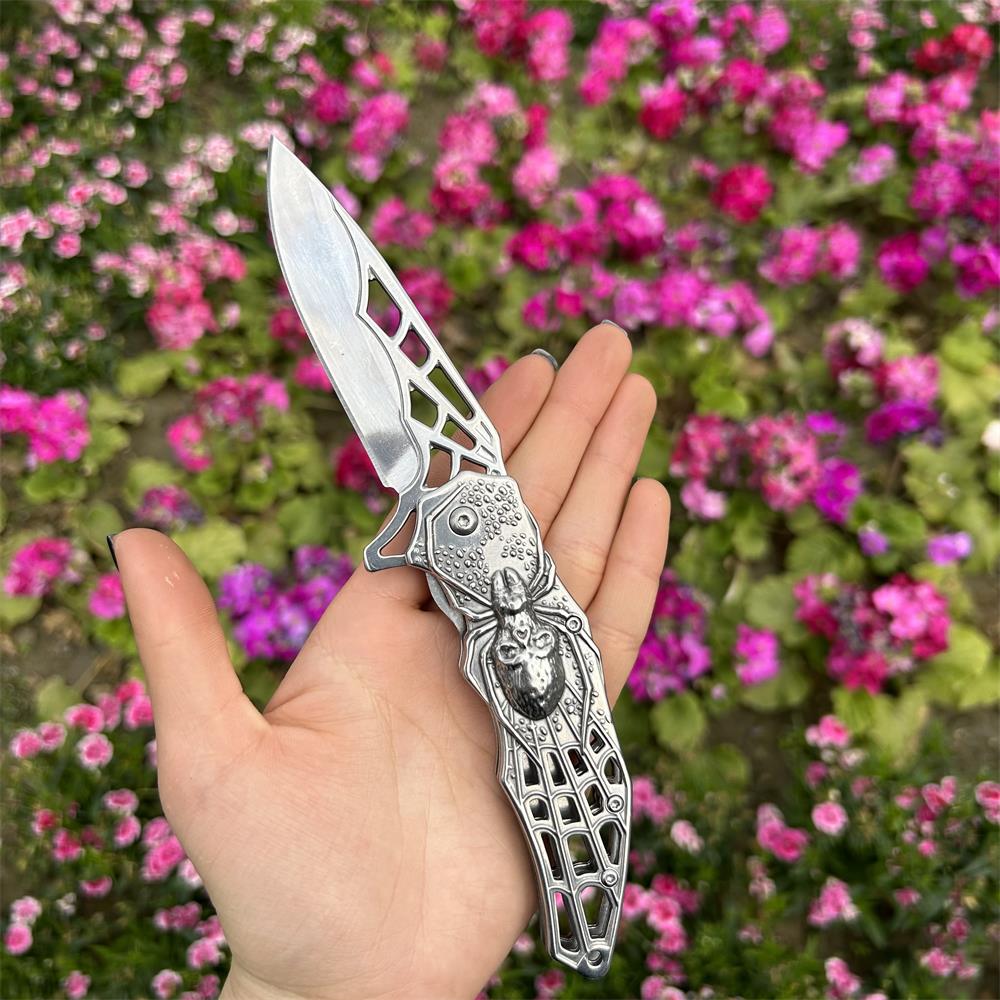 3D Skeleton Spider Folding Knife