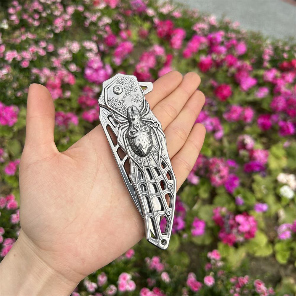 3D Skeleton Spider Folding Knife