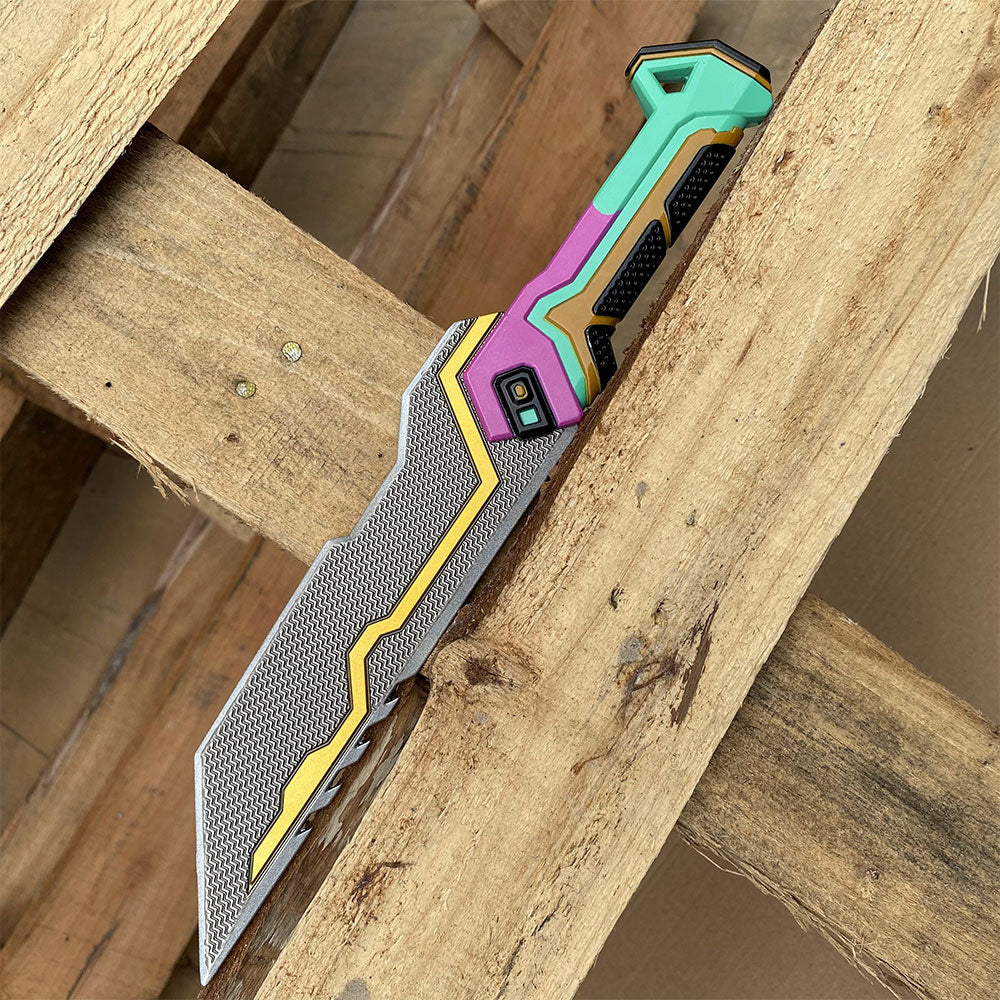1:1 Glitchpop Knife Life Size Metal Replica--Blunt Blade
