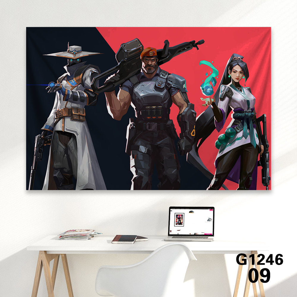 Customized Soft Hot Game Characters Tapestry Wall Arts Gamers Room Decor